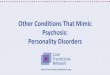 Other Conditions That Mimic Psychosis: Personality Disorders · Paranoid Personality Disorder Borderline Personality Disorder Schizoid Personality Disorder Schizotypal Personality