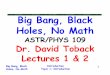 Big Bang, Black Holes, No Mathpeople.physics.tamu.edu/.../ThisSemester/Lecture02.pdf · 2020-01-15 · Big Bang & Black Holes Course Organization Document Perfect Quizzes Bad news: