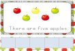 There are five apples. - The Curriculum Corner · There. are. five. apples. ©. Apple. cider. is. yummy! The. tree. has. apples. She. has. one. apple