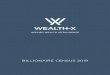 BILLIONAIRE CENSUS 2019 · Our latest edition, the Wealth-X Billionaire Census 2019, analyzes the status of the world’s billionaires, who, despite being modest in number — and