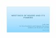 MEETINGS OF BOARD AND ITS POWERS - ICSI - Home · Companies (Meetings of Board and its Powers) Rules, 2014 (“the Rules”) deal with provisions relatingto meetingsof Board andits