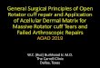 General Surgical Principles of Open Rotator cuff repair ... · •Rockwood et al reported significant pain relief and restoration of shoulder function after open acromioplasty and