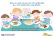 Recomendaciones de alimentación para la población española. · Recomendaciones de alimentación para la población española. Estas recomendaciones se derivan de informaciones