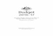 Portfolio Budget Statements · The purpose of the 2016–17 Portfolio Budget Statements (PB Statements) is to inform Senators and Members of Parliament of the proposed allocation