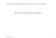 Food Groups - Ministry of Health · Food groups - Group leader discusses the concept of food groups. - Using pictorial client resources and food models discuss recommended servings,