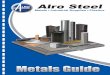 Alro Steel · Supplies Data Red Metals Brass, Copper and Bronze Products Section 7, Pages 7-1 to 7-32 Alloys and Tool Steel Bar and Plate Products Section 8, Pages 8-1 to 8-66 Other