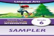 SAMPLER - Standards Pluscommoncore.standardsplus.org/files/samplers/CCI-Sampler-LA6.pdfSAMPLER. INTERVENTION COMMON CORE Standards Plus ... Teacher Lesson Plan 16 Introduction Instruction