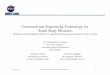 Command and Sequencing Technologies for Small Body Missions · 01/24/2011 Command and Sequencing Technology for Small Body Missions Pg. 1 Command and Sequencing Technology for! Small