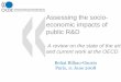 Assessing the socio-economic impacts of public R&D. · 2016-03-29 · Assessing the socio-economic impacts of public R&D A review on the state of the art, and current work at the