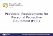 Provincial Requirements for Personal Protective Equipment ... · May 7, 2020 Provincial Requirements for Personal Protective Equipment (PPE) COVID-19 Definitions Green Zone- COVID-19