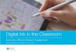 Digital Ink in the Classroom - Data#3 · Digital Ink in the Classroom Less Technology ‘Friction’ for Students and Teachers Stylus-using educators describe ease-of-use benefits,
