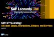 SAP: IoT Technology All About Edges, Foundations, Bridges ...assets.dm.ux.sap.com/de-leonardolive/pdfs/51367_sap_br5_3.pdf · Partner and customer’s own microservices IoT applications