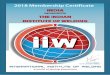 2018 Membership certificates borderless - IIW › ... › 2018-IIW-Membership-Certificate-India.pdf · PDF file 2019-03-29 · INSTITUTE OF WELDING 201 Membership Certificate Title: