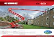 AERIAL PLATFORMS - Global Machinery Sales · AERIAL PLATFORMS. CMC S19E - “E” for EASY: easy operation, easy maintenance, perfect for hire! Only one work area . with 200 kg unrestricted!