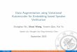 Data Augmentation using Variational Autoencoder for Embedding · PDF file 2019-09-21 · 1Kingma et al., Auto-Encoding Variational Bayes Shuai Wang Data Augmentation using Variational