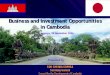 Business and Investment Opportunities in Cambodia...Business and Investment Opportunities in Cambodia SOK CHENDA SOPHEA Secretary General Council for the Development of Cambodia Presented