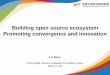 Building open source ecosystem Promoting convergence and ...ossforum.jp/jossfiles/2-2 Chairman of COPU 20181115.pdfprojects which specifies the work requirements, method and workflow