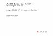 AHB-Lite to AXI4 Bridge v3 - XilinxAHB-Lite to AXI4 Bridge v3.0 6 PG176 November 18, 2015 Chapter 1: Overview AHB Data Counter This module counts the valid data received from AHB for