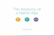 The Anatomy of a Native App - Marquam of a... · Xamarin exposes 100% of each platform’s APIs with a strong track record of same day support. We’ve had Day One support for iOS