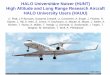 HALO Universitäre Nutzer (HUNT) High Altitude and Long ... · PDF file HALO Universitäre Nutzer (HUNT) High Altitude and Long Range Research Aircraft HALO University Users (HAUU)