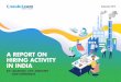 A REPORT ON HIRING ACTIVITY IN INDIA · The Naukri JobSpeak Index for September ‘19 (2,279) witnessed a rise of 8% compared to September ‘18 (2,119). Hiring activity in IT-Software