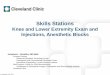 Knee and Lower Extremity Exam and Injections, Anesthetic Blocks · 2015-02-04 · Confidential11 DOS CME Course 2015Oxtober 2010 Skills Stations Knee and Lower Extremity Exam and