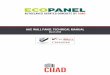 AAC WALL PANEL TECHNICAL MANUAL - Chad Group...Eco Panel also brings to the total pack age further benefits of higher fire resistance. Eco Panel does not combust in the event of fire