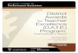 District Awards for Teacher Excellence (D.A.T.E.) Program · Design of D.A.T.E. Part 1 Incentive Awards 52 D.A.T.E. Incentive Plan Design Over Time 64 Chapter 5: D.A.T.E. Incentive