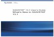 What's New in SAS/STAT 13 · 4 F Chapter 1: What’s New in SAS/STAT 13.1 •The FREQ procedure produces mosaic plots. •The SURVEYSELECT procedure provides Poisson sampling. •The