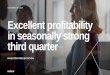 OCTOBER 24, 2019 Excellent profitability in seasonally ......Kemira’s mid- to long-term financial targets OCTOBER 2019 9 Targets 2017 2018 IFRS 16 impact 1-9 2019 Mid- to long-term
