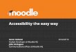 #mootafr18 - Moodle€¦ · Moodle editor content on (or perhaps share in small groups?) Admin or editing teacher login to a moodle site you can test on or register on moodlecloud.com