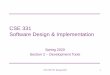 CSE 331 Software Design & Implementation · Gradle: what is it • Gradle is a tool for build automation – Simplifies compiling, running, and testing a software project – No need