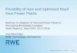 Flexibility of new and optimized fossil fired Power Plants · Flexibility of new and optimized fossil fired Power Plants Seminar on Adaption of Thermal Power Plants to Fluctuating