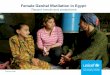 Female Genital Mutilation in Egypt - UNICEF DATA€¦ · Female Genital Mutilation in gypt: ecent trends and projections 03 Female genital mutilation in the global development agenda