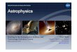 National Aeronautics and Space Administration Astrophysics · 2016-08-21 · National Aeronautics and Space Administration Briefing to the Astrophysics Science and Technology Definition