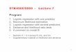 STK4900/9900 - Lecture 7€¦ · STK4900/9900 - Lecture 7 Program 1.Logistic regression with one predictor 2.Maximum likelihood estimation 3.Logistic regression with several predictors