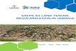 STEPS TO LAND TENURE REGULARIZATION IN JAMAICA · PDF file 4 Habitat for Humanity International (HFHI) was founded in 1976 and is now operating in nearly 90 countries, has helped build