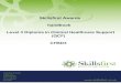 Skillsfirst Awards handbook Level 3 Diploma in Clinical ... · The following handbook provides the learning outcomes and assessment strategy for the delivery of the Level 3 Diploma