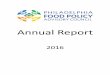 Annual Report - WordPress.com · FPA ANNUAL REPORT 2016 One Parkway uilding 1515 Arch Street, 13th Floor Philadelphia, PA 19102 fpac@phila.gov 5 Anti-Hunger Mission: The Anti-Hunger