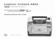 Instructions for Use - AEDcompany€¦ · CARDIAC SCIENCE AEDs INSTRUCTIONS FOR USE 2 OPERATING MODES The AED has three operating modes. The AED is pre-set to AED mode, but the user