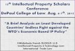 15th Intellectual Property Scholars - DePaul University · 15th Intellectual Property Scholars Conference DePaul College of Law, Aug. 6-7th, ... policy Six out of the twelve Jordanian