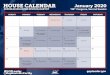   2020 House Calendar (Monthly)...2020 House Calendar (Monthly) Author: Kevin McCarthy Subject: The official calendar of the United States House of Representatives for the Second