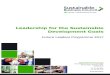 Leadership for the Sustainable Development Goals€¦ · 3 Sustainable Business Council - Future Leaders Programme 2017 Sustainable Development Goals Programme Design & Facilitation