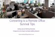 Converting to a Remote Office Survival Tipssnpa.static2.adqic.com › static › Converting-to-a-Remote-Office-Survival-Tips.pdfHost training meetings so that all know how to work