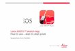Leica DISTO™ sketch App How to use – step by step guide · Leica DISTO™ sketch iOS on an iPad mini Start Layout – Distances incl. Inclination 9 drag and drop value to line