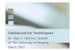 Collaborative Techniques - AOI Instituteonline.aoi.edu.au/documents/1307888927Presentation_1.pdf · 2011-06-12 · Collaborative Software (1/2) First Generation On-line, real-time