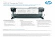 МФУ HP DesignJet T830h20195.до 11,43 см/с (от тенки серого, 200 точек на дюйм) разрешение при сканировании До 600 точек