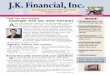 J.K. Financial, Inc. · J.K. FINANCIAL, INC. (continued from Page 1) PAGE 2 New tax law review Taxes not higher but new thinking required but after two decades of relative minimal