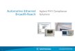 Automotive Ethernet Agilent PHY Compliance BroadR-Reach ...Agilent PHY Compliance Solutions 1 Last update 2013/07/25 (YS) Agenda •BroadR-Reach Overview •Transmitter Testing •Link