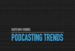 NATHAN GIBBS PODCASTING TRENDS · MORE AMERICANS TUNE INTO AM/FM RADIO PER WEEK THAN WATCH TELEVISION OR USE SMARTPHONES, TABLETS OR COMPUTERS. (Nielsen Comparable Metrics Report,